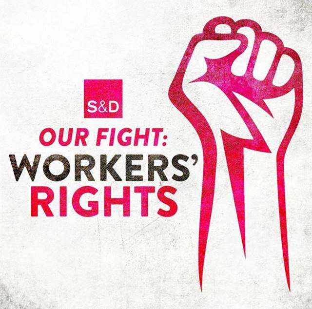 our fight workers' rights fist