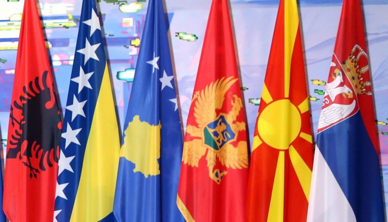 western balkans flags