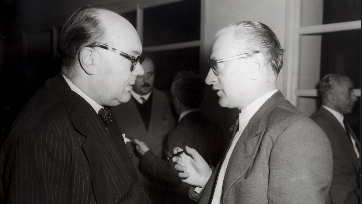 Paul Henri Spaak & Guy Mollet 1953 History