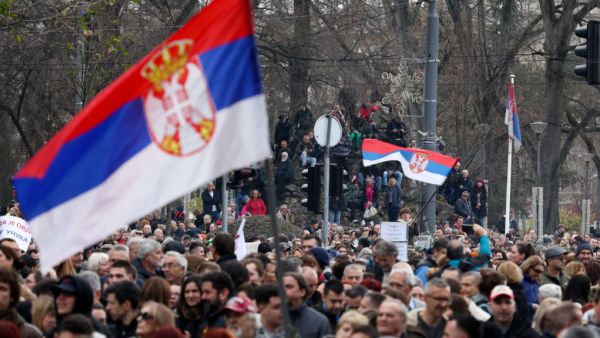 serbia protest election fraud