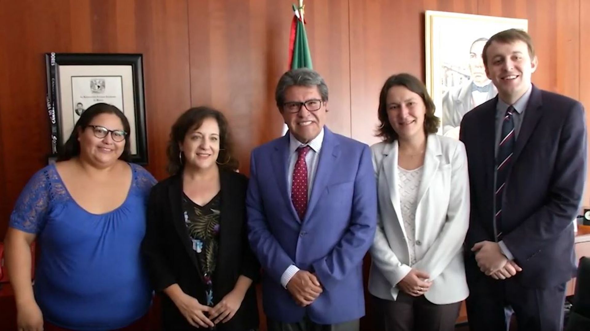 Iratxe Garcia signing memorandum in Mexico