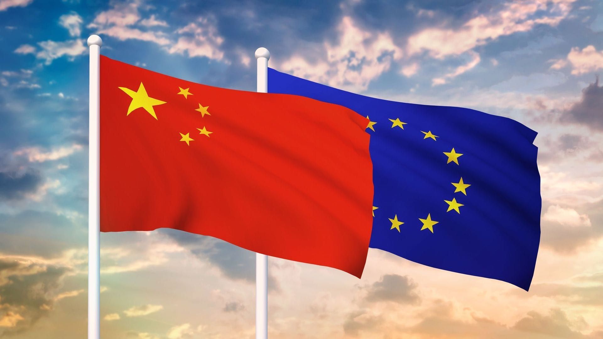 eu-china trade flags
