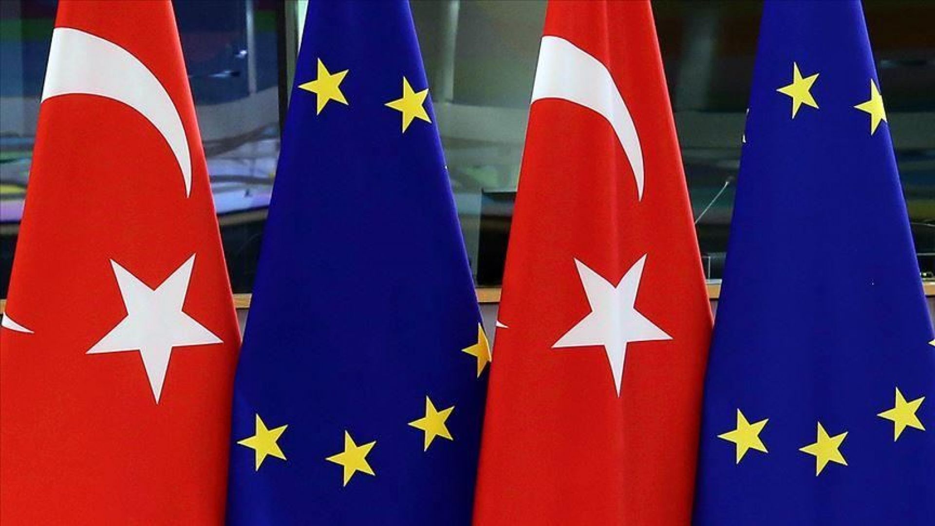 EU-Turkey Relations flags