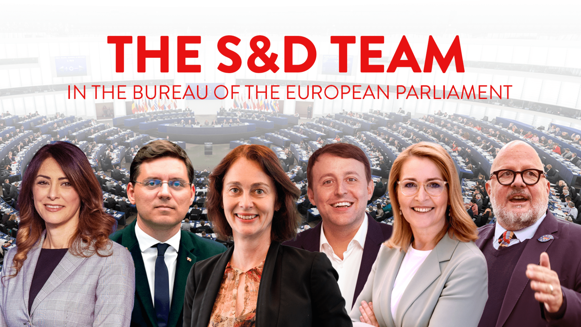 The S&D Team in the bureau of the European Parliament
