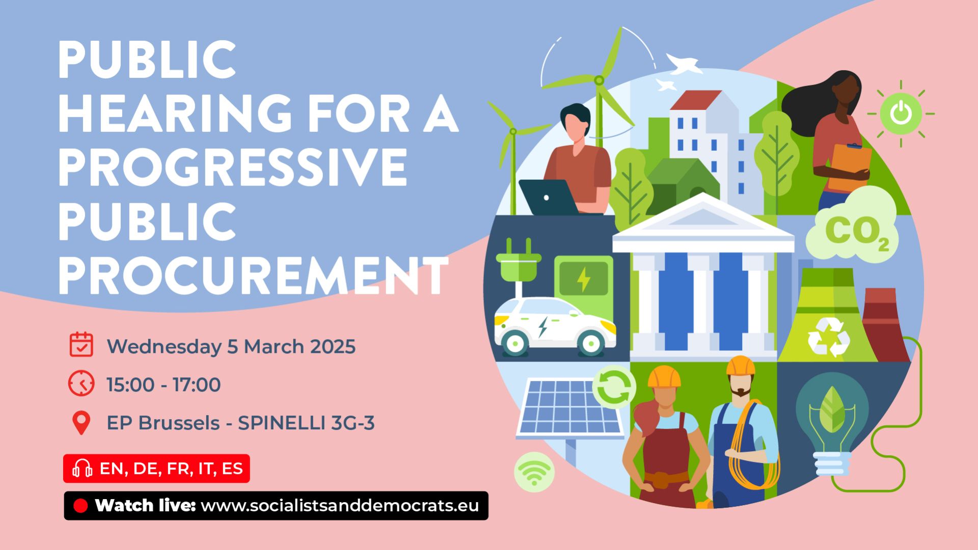Public hearing for a progressive public procurement banner image
