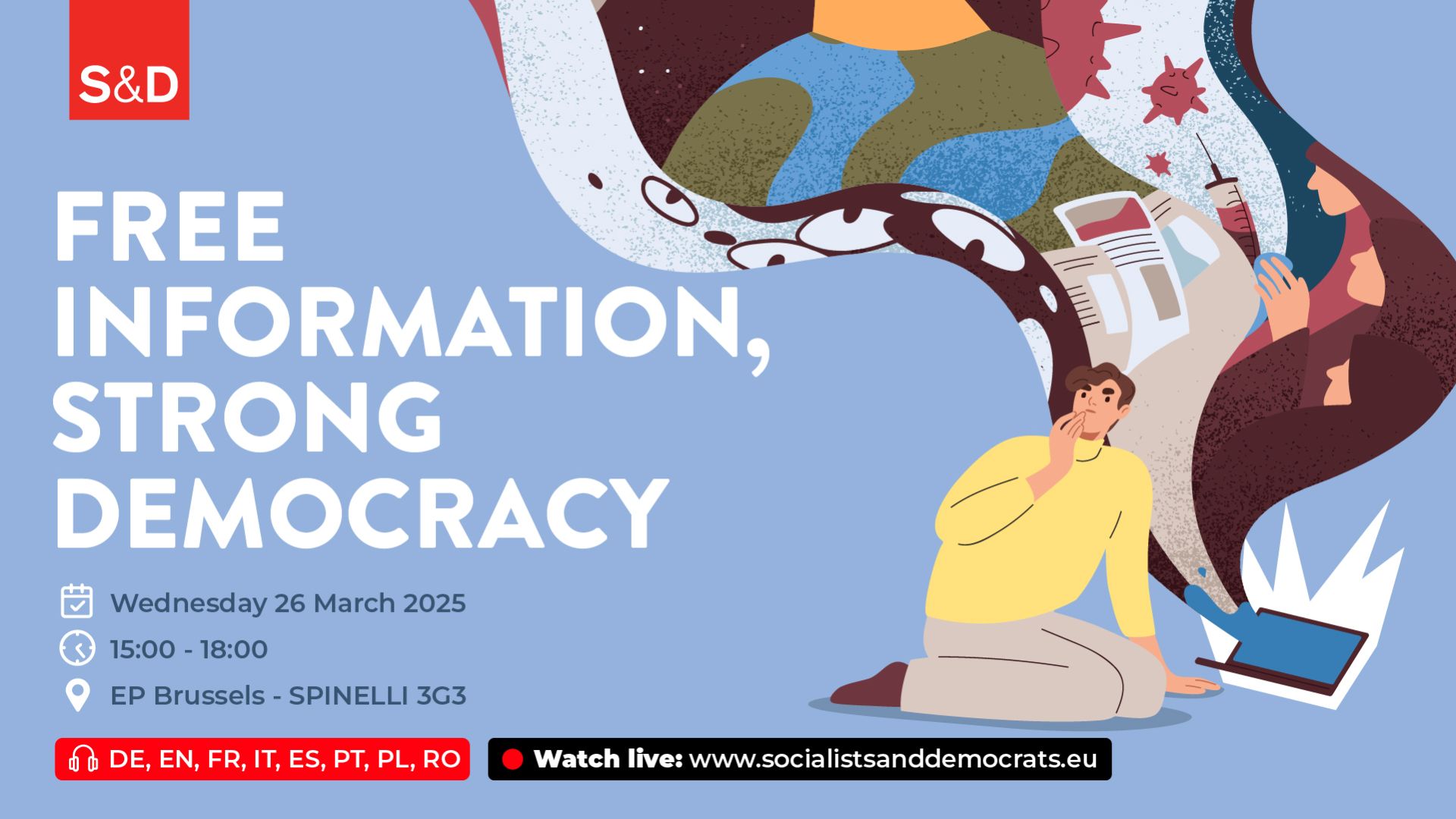 Event: free information, strong democracy