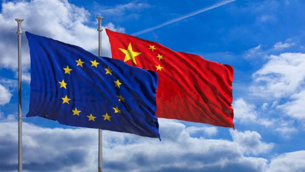 EU China Flag