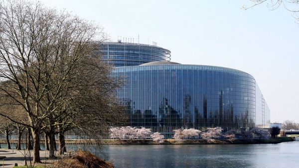 Strasbourg Parliament Winter