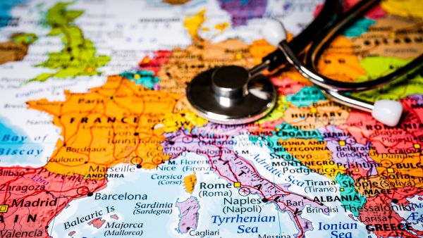 map europe health covid