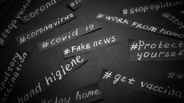 covid disinformation fake social media hash tags