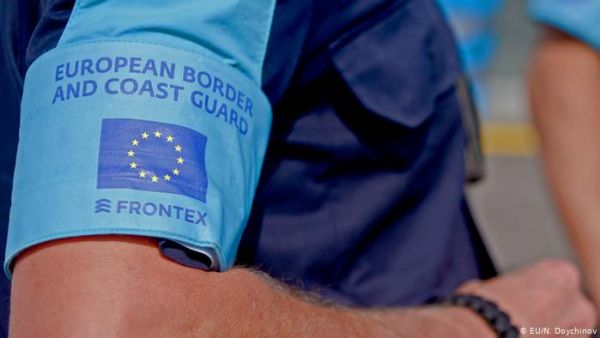 frontex logo on guard