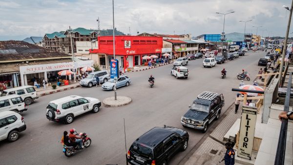 Street view in Goma, Democratic REpublic of Congo