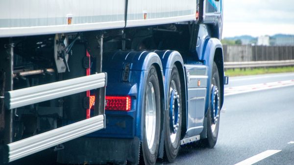 Lorry on a motorway