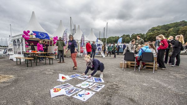 Festivalgoers at European Movement EU-Day in Denmark