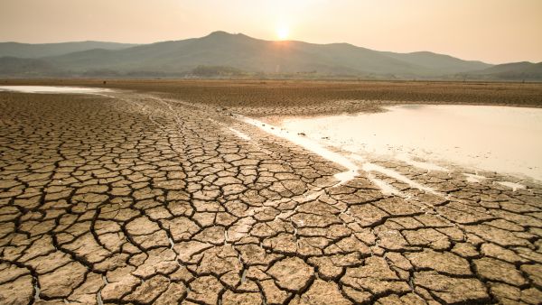 drought dried lake
