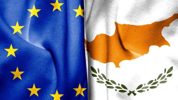 Cyprus EU flags