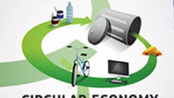 Circular Economy: Let&#039;s shift from disposal to recycling and re-using, waste legislation, product design, manufacturing, marketing and consumer behaviour, Massimo Paolucci, Kathleen Van Brempt, Matthias Groote, recycling processes. 