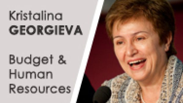 Kristalina Georgieva, commissioner-designate for budget and human resources. Kristalina Georgieva, commissioner-designate for budget and human resources.