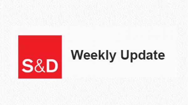 S&Ds - Weekly Update. This week's highlights and what's coming up