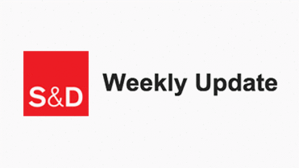 S&Ds - Weekly Update. This week's highlights and what's coming up