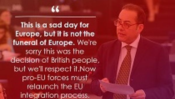 Gianni Pittella: A sad day for Europe but not the end of Europe, Great Britain, #Brexit, 