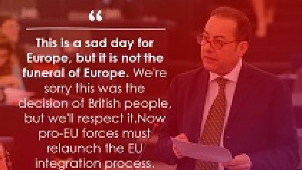 Gianni Pittella: A sad day for Europe but not the end of Europe, Great Britain, #Brexit, Gianni Pittella: A sad day for Europe but not the end of Europe, Great Britain, #Brexit,