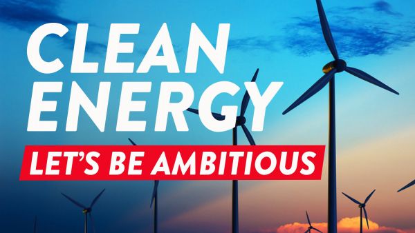 High Parliamentary expectations ahead of energy informal Council, The Greens EFA, S&Ds, José Blanco López, Miroslav Poche, climate, #EndEnergyPoverty, Renewable Energy Directive, Energy Efficiency Directive, Writing Clean Energy - let's be ambitious over blue background and wind turbines