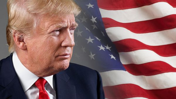 Donald Trump US flag