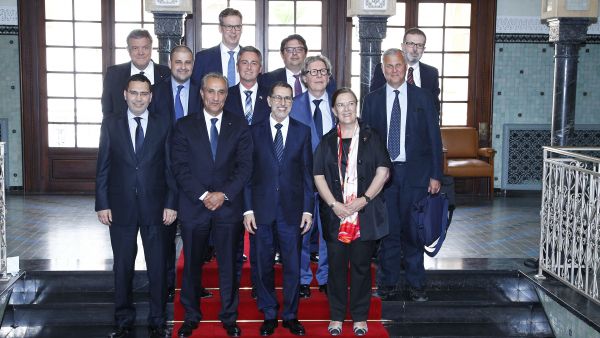 Le Maroc est un partenaire stratégique de l&#039;UE souligne le Groupe S&amp;D, Mme Inés Ayala Sender (ES), le Président de la sous-commission des Droits de l&#039;Homme Antonio Panzeri (IT), Hugues Bayet (B) et Gilles Pargneaux (FR)