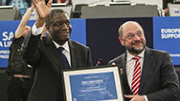 2014 Sakharov Prize for freedom of thought to the Congolese gynaecologist Dr Denis Mukwege