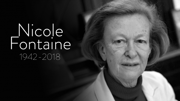 Decease of Nicole Fontaine, a great European has left us 