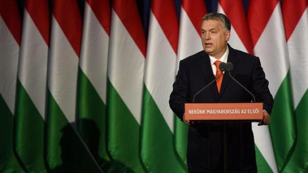 Bullmann to Weber: You must finally tell Orbán to shape up or get out, pro-EU EPP Party, EPP Group president Manfred Weber and Party president Joseph Daul, Viktor Orban in front of lots of Hungarian flags