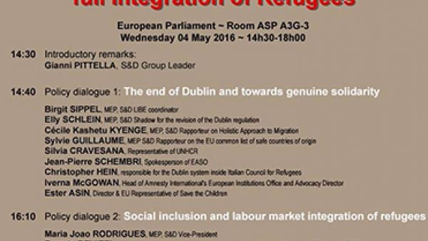 Pittella: S&amp;D Group were the first to ask for a revised Dublin Regulation but EU Commission&#039;s proposal must be improved, visa free regime with Turkey, Idomeni, Lesbos and Lampedusa, migration, asylum, refugees, EuWakeUp, #EuWakeUp, Migration Compact, #Afr