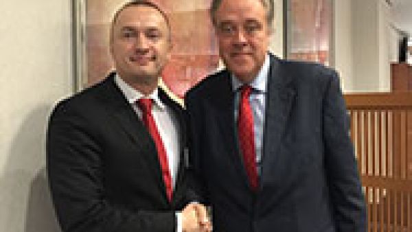 Bojan Pajtić, the President of the Democratic Party of Serbia and MEP Richard Howitt Bojan Pajtić, the President of the Democratic Party of Serbia and MEP Richard Howitt