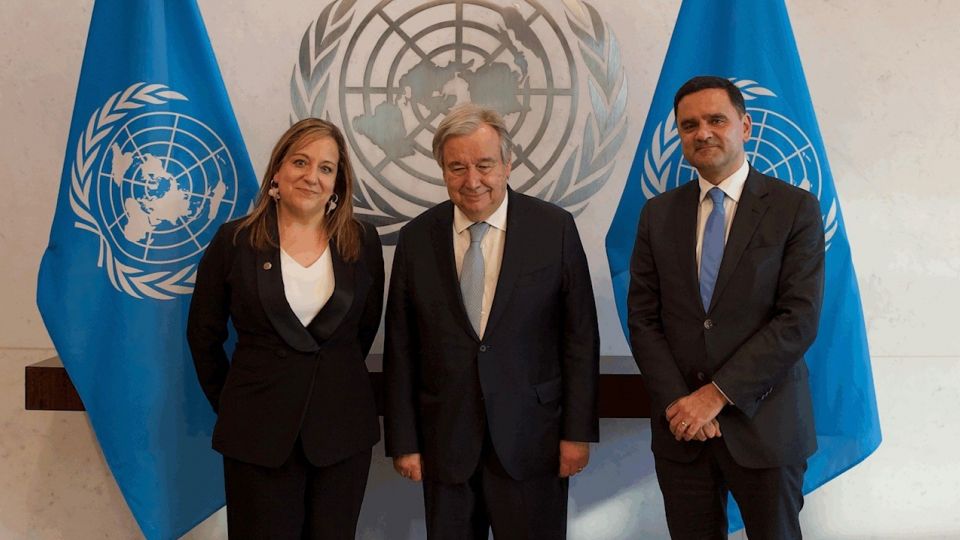 Iratxe García, António Guterres, and Pedro Marques