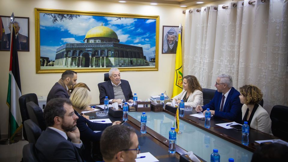exchange with Mahmoud Aloul from our sister party, Fatah