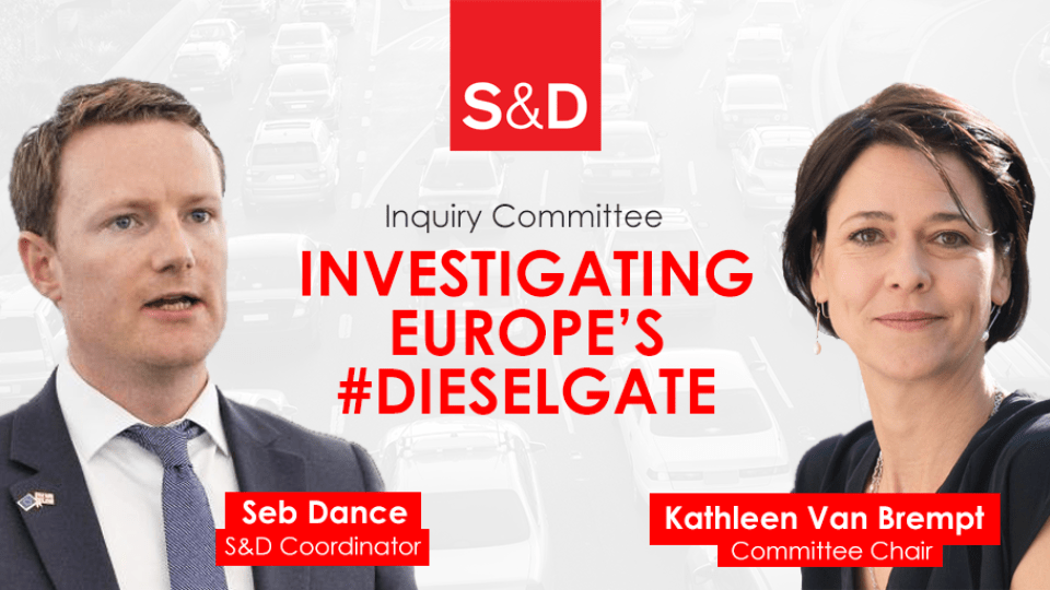 S&amp;D MEP Kathleen Van Brempt to chair the dieselgate inquiry committee, 45-member committee of inquiry into the Emission Measurements in the Automotive Sector (EMIS), automotive sector, consumers rights, environmental impact, Gianni Pittella, kathleen van 