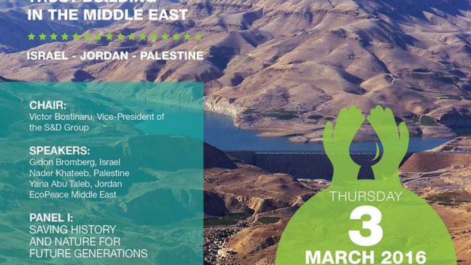 S&amp;D Group Seminar on the Jordan River - Water, Environment and Trust-Building in the Middle East 