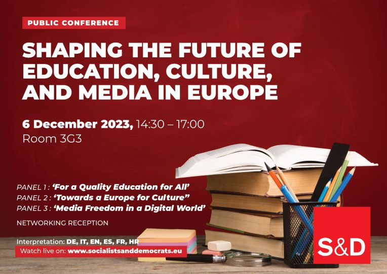S&D Conference: Shaping the Future of Education, Culture and Media in Europe